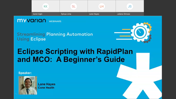 MyVarian webinar Planning Automation #4 Eclipse Scripting with ...