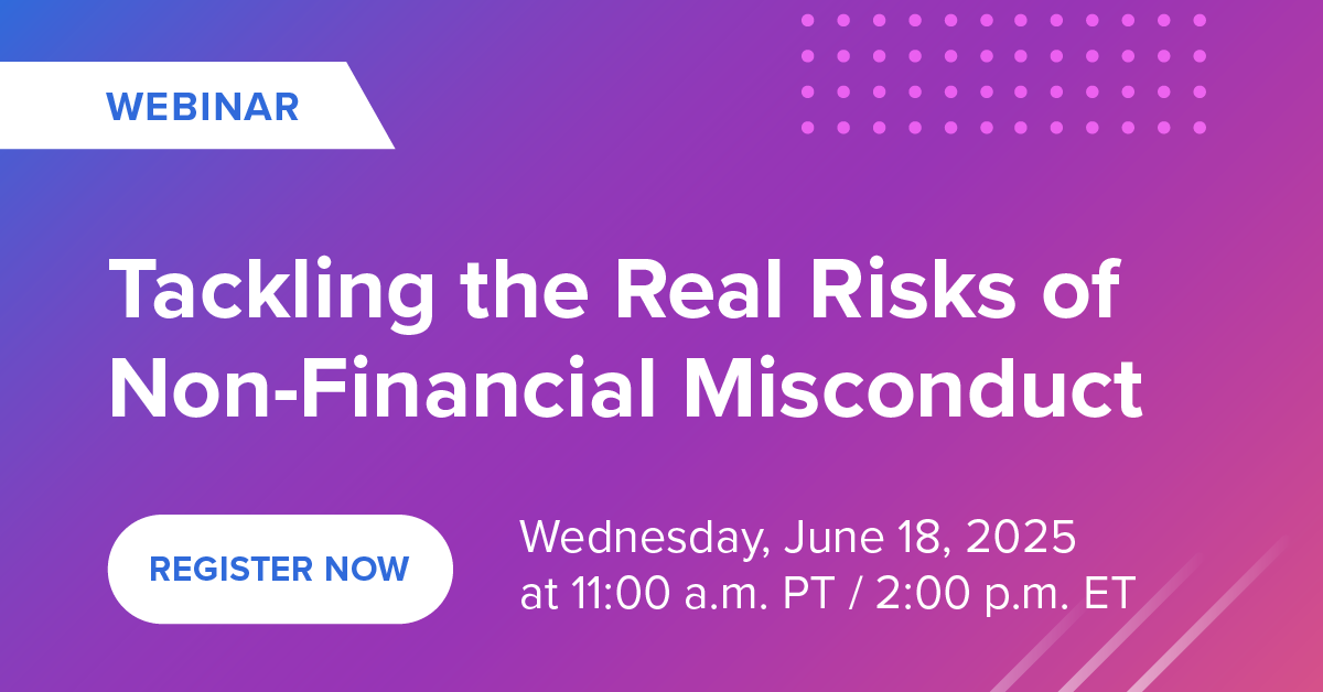 Tackling the Real Risks of Non-Financial Misconduct